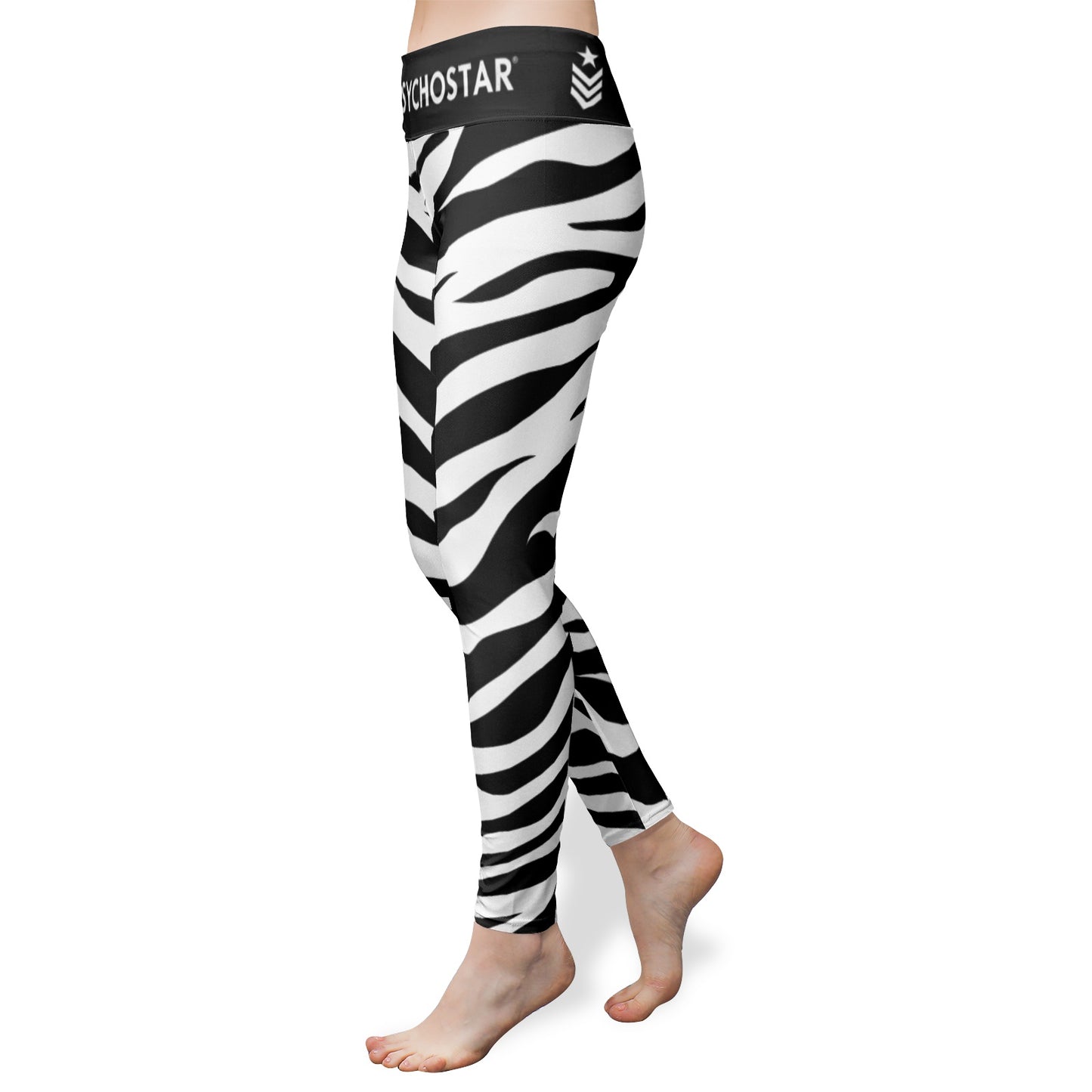 Glam Metal Queen | Zebra Reign High-Waist Leggings