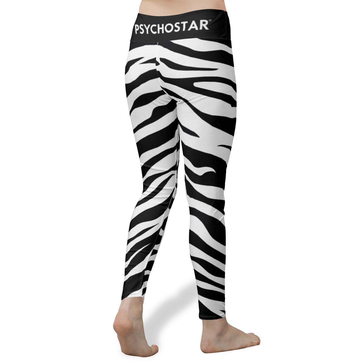 Glam Metal Queen | Zebra Reign High-Waist Leggings