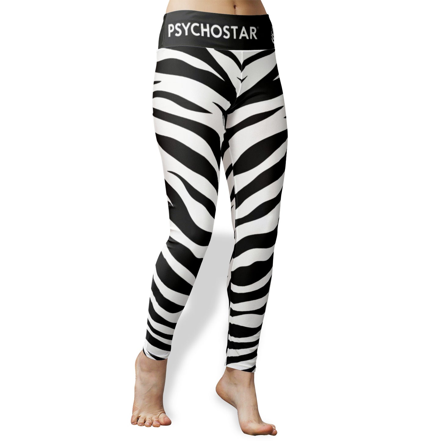 Glam Metal Queen | Zebra Reign High-Waist Leggings